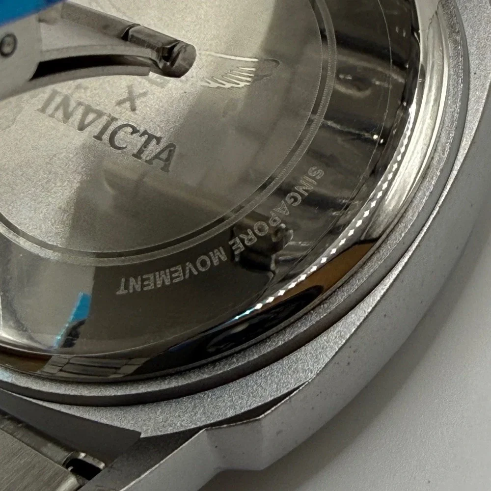 Invicta 69632 Mens Aviator White Dial Stainless Steel Bracelet Watch New